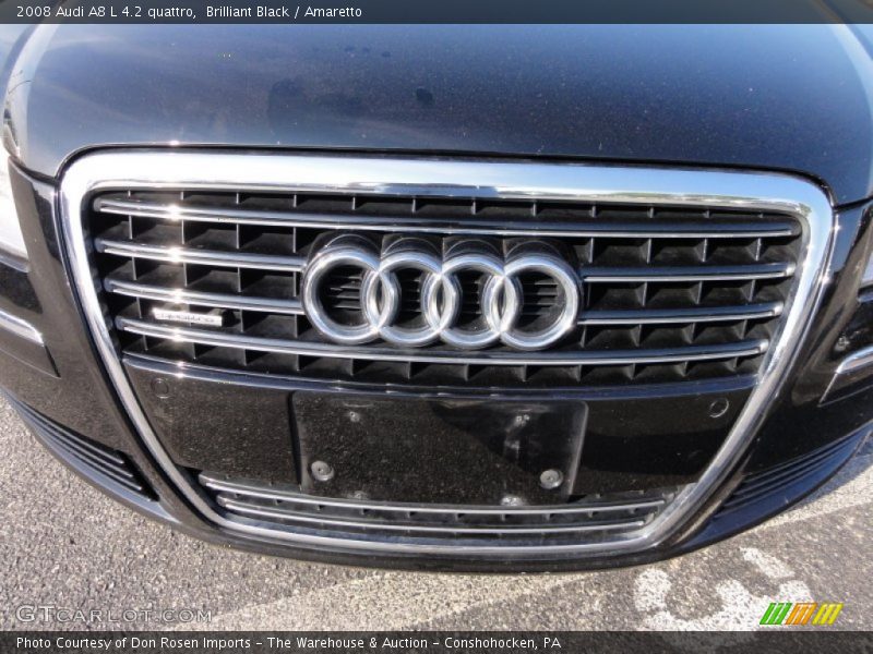 Brilliant Black / Amaretto 2008 Audi A8 L 4.2 quattro