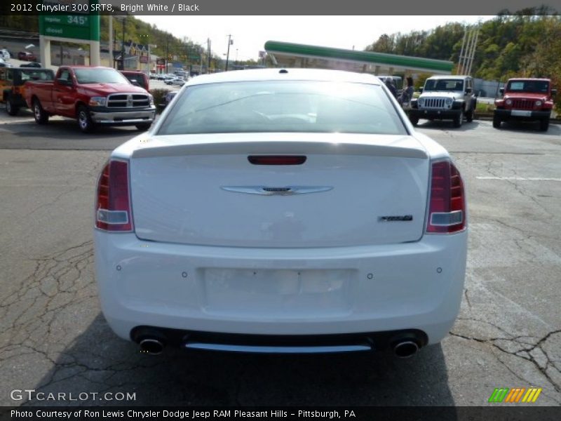 Bright White / Black 2012 Chrysler 300 SRT8