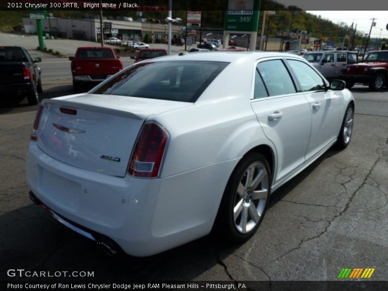 Bright White / Black 2012 Chrysler 300 SRT8