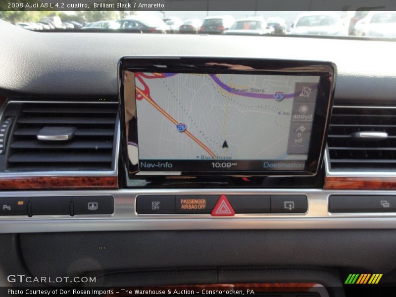 Brilliant Black / Amaretto 2008 Audi A8 L 4.2 quattro