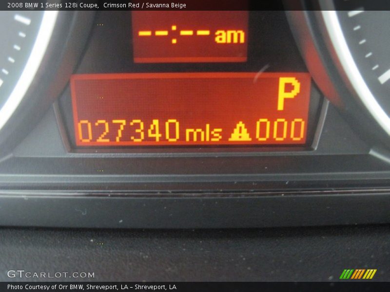 Crimson Red / Savanna Beige 2008 BMW 1 Series 128i Coupe