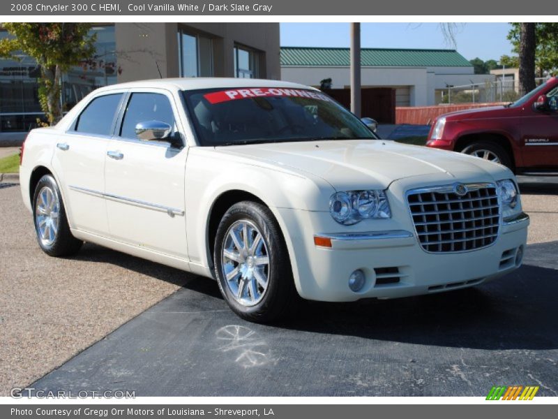 Cool Vanilla White / Dark Slate Gray 2008 Chrysler 300 C HEMI