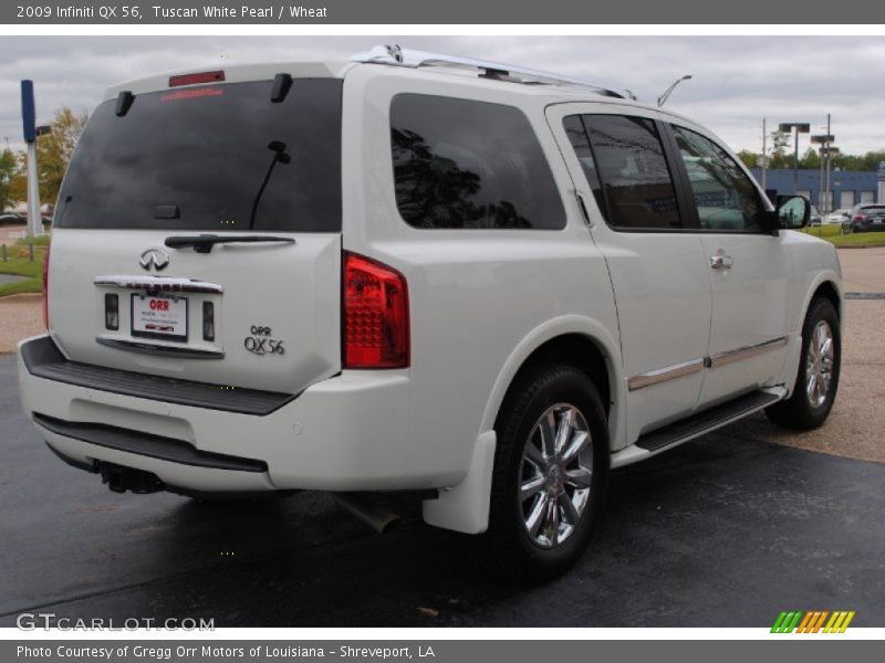 Tuscan White Pearl / Wheat 2009 Infiniti QX 56