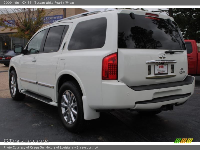 Tuscan White Pearl / Wheat 2009 Infiniti QX 56