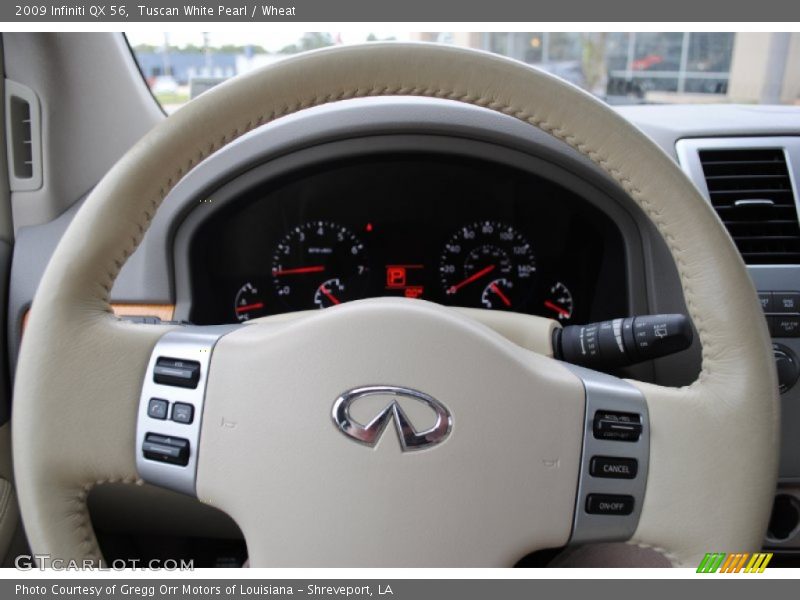 Tuscan White Pearl / Wheat 2009 Infiniti QX 56