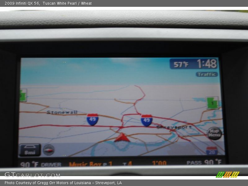 Navigation of 2009 QX 56