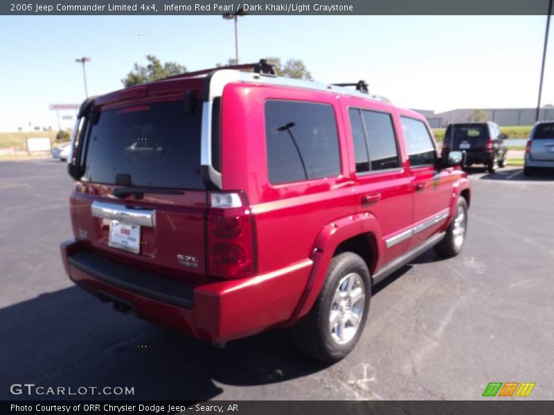 Inferno Red Pearl / Dark Khaki/Light Graystone 2006 Jeep Commander Limited 4x4