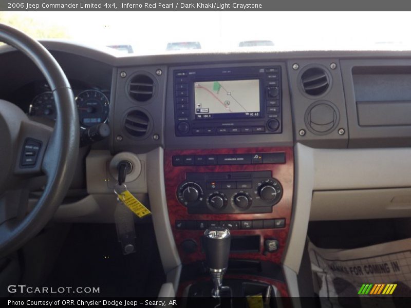 Inferno Red Pearl / Dark Khaki/Light Graystone 2006 Jeep Commander Limited 4x4