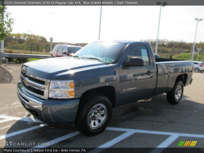 Blue Granite Metallic / Dark Titanium 2010 Chevrolet Silverado 1500 LS Regular Cab 4x4