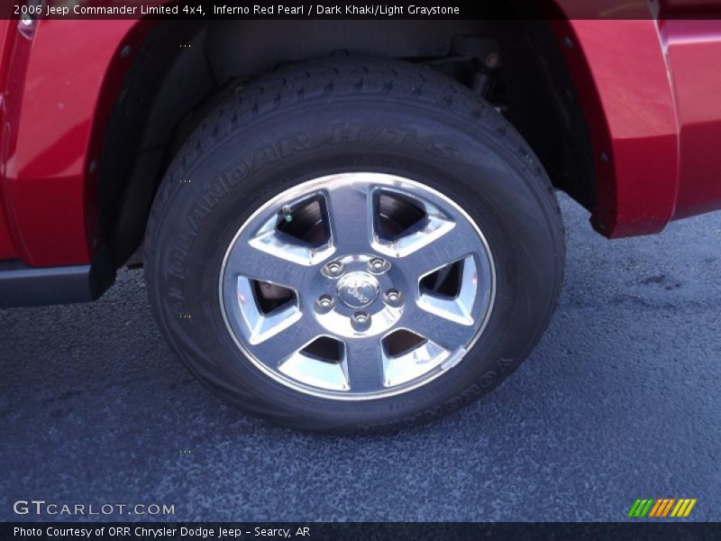 Inferno Red Pearl / Dark Khaki/Light Graystone 2006 Jeep Commander Limited 4x4