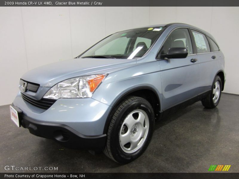 Glacier Blue Metallic / Gray 2009 Honda CR-V LX 4WD