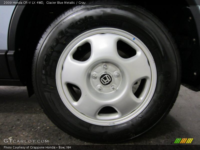 Glacier Blue Metallic / Gray 2009 Honda CR-V LX 4WD