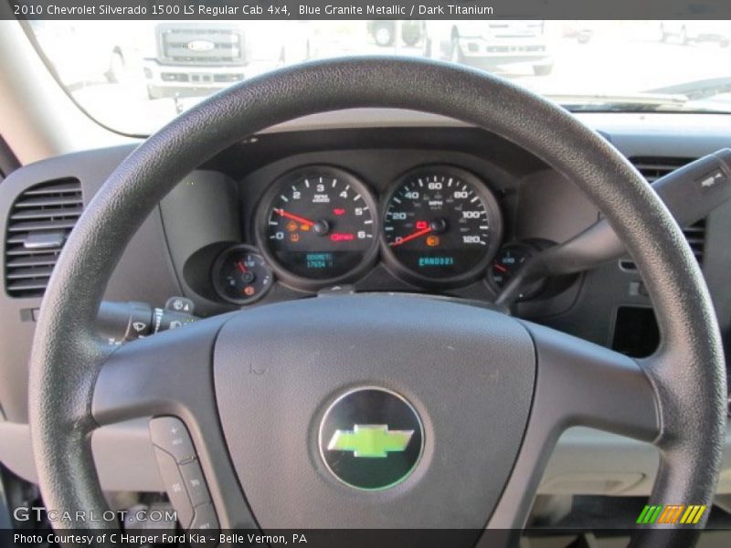 Blue Granite Metallic / Dark Titanium 2010 Chevrolet Silverado 1500 LS Regular Cab 4x4