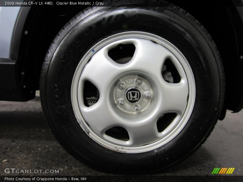 Glacier Blue Metallic / Gray 2009 Honda CR-V LX 4WD