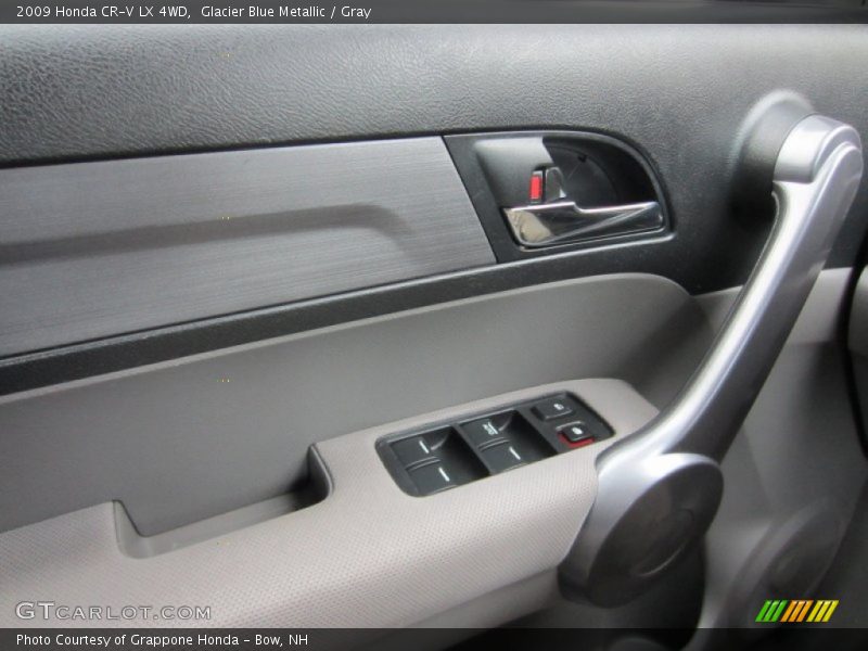Glacier Blue Metallic / Gray 2009 Honda CR-V LX 4WD