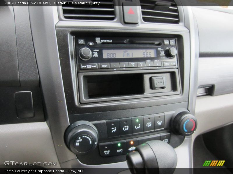 Glacier Blue Metallic / Gray 2009 Honda CR-V LX 4WD