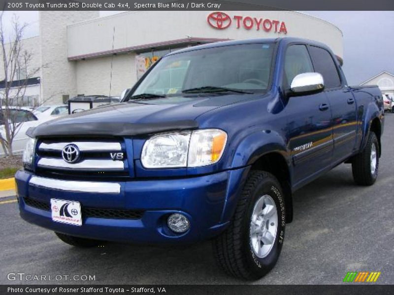 Spectra Blue Mica / Dark Gray 2005 Toyota Tundra SR5 Double Cab 4x4