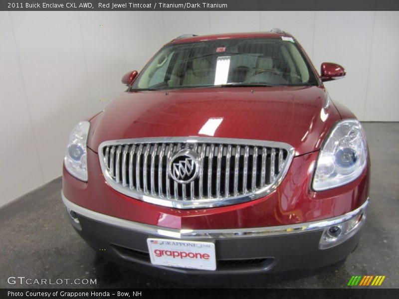 Red Jewel Tintcoat / Titanium/Dark Titanium 2011 Buick Enclave CXL AWD