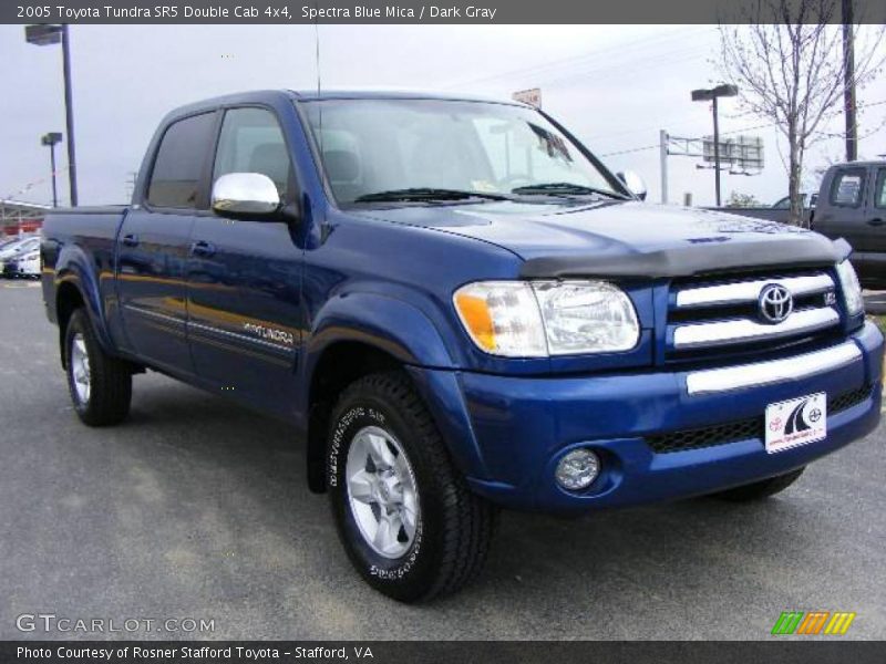 Spectra Blue Mica / Dark Gray 2005 Toyota Tundra SR5 Double Cab 4x4