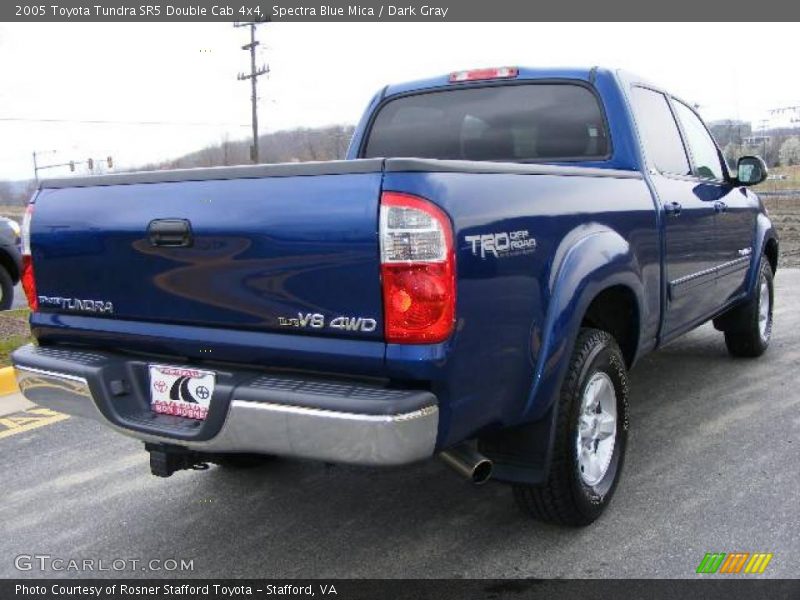 Spectra Blue Mica / Dark Gray 2005 Toyota Tundra SR5 Double Cab 4x4