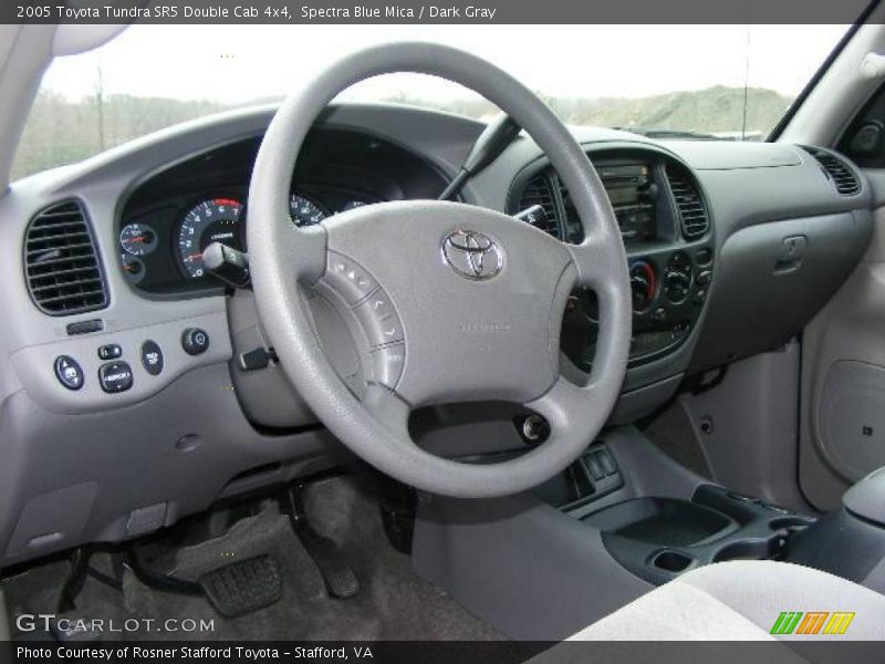 Spectra Blue Mica / Dark Gray 2005 Toyota Tundra SR5 Double Cab 4x4