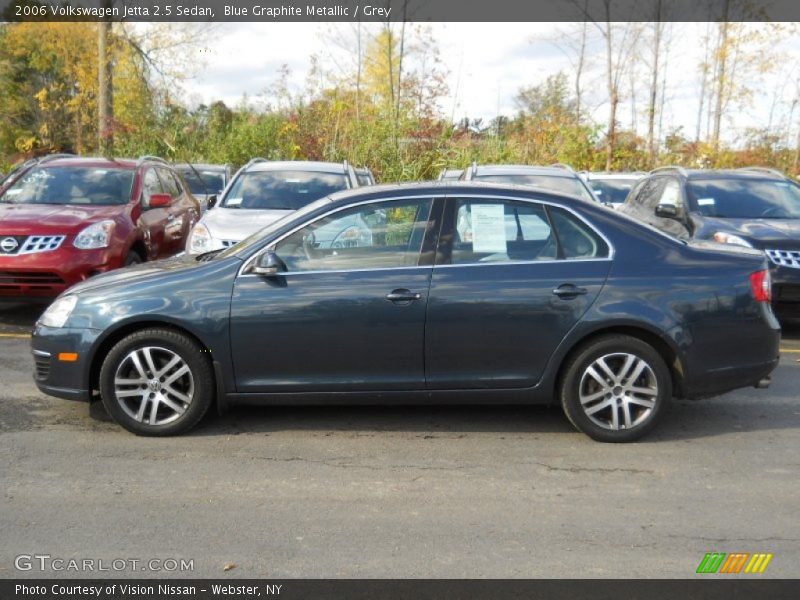 Blue Graphite Metallic / Grey 2006 Volkswagen Jetta 2.5 Sedan