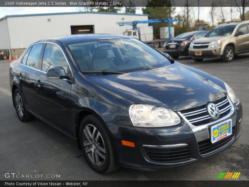 Blue Graphite Metallic / Grey 2006 Volkswagen Jetta 2.5 Sedan
