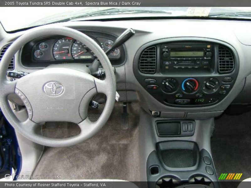 Spectra Blue Mica / Dark Gray 2005 Toyota Tundra SR5 Double Cab 4x4