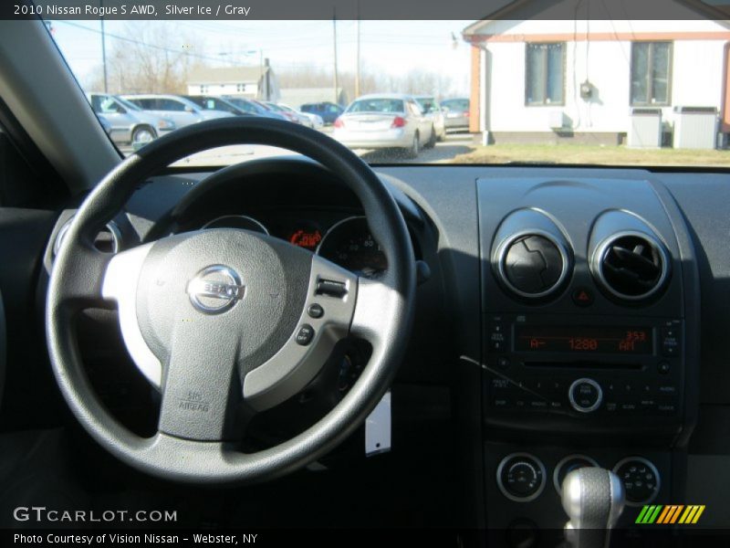 Silver Ice / Gray 2010 Nissan Rogue S AWD