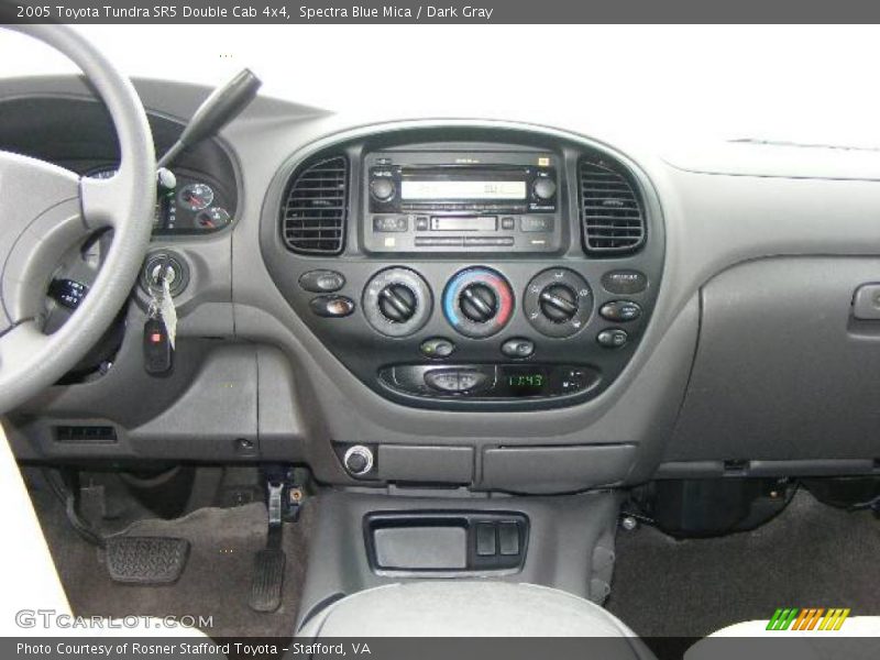 Spectra Blue Mica / Dark Gray 2005 Toyota Tundra SR5 Double Cab 4x4