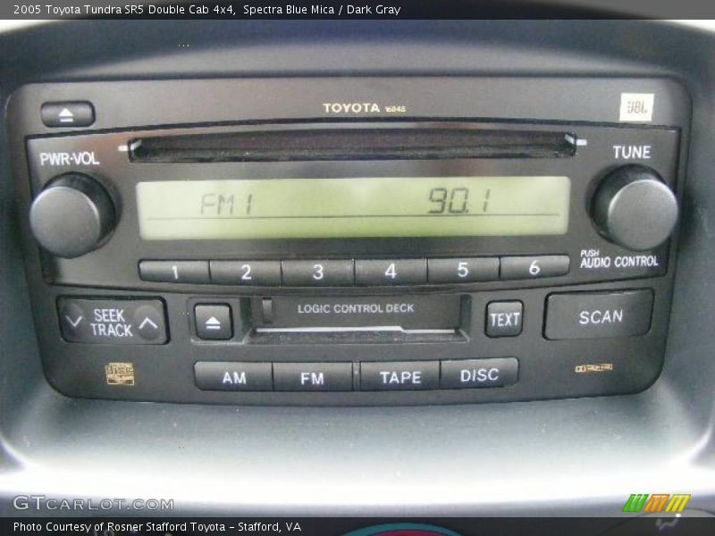 Spectra Blue Mica / Dark Gray 2005 Toyota Tundra SR5 Double Cab 4x4