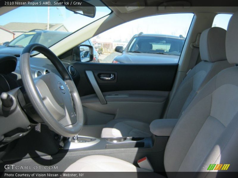 Silver Ice / Gray 2010 Nissan Rogue S AWD