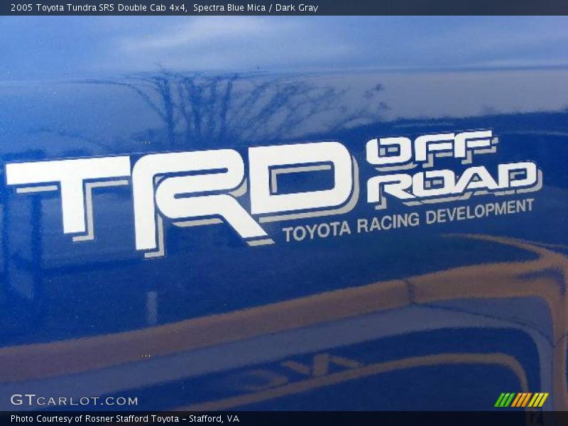 Spectra Blue Mica / Dark Gray 2005 Toyota Tundra SR5 Double Cab 4x4