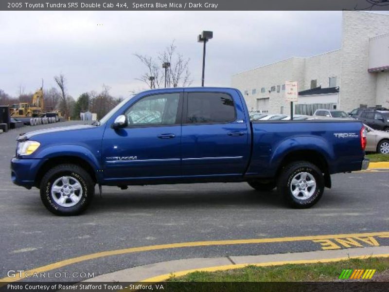 Spectra Blue Mica / Dark Gray 2005 Toyota Tundra SR5 Double Cab 4x4