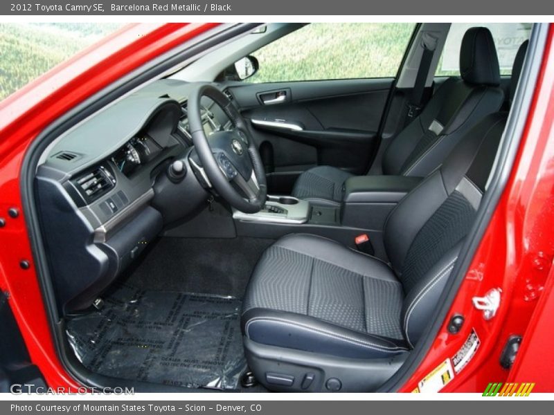 Barcelona Red Metallic / Black 2012 Toyota Camry SE