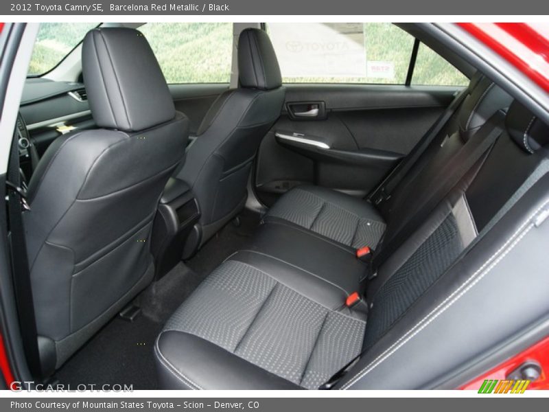 Barcelona Red Metallic / Black 2012 Toyota Camry SE