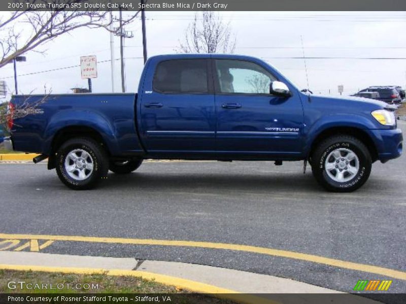 Spectra Blue Mica / Dark Gray 2005 Toyota Tundra SR5 Double Cab 4x4