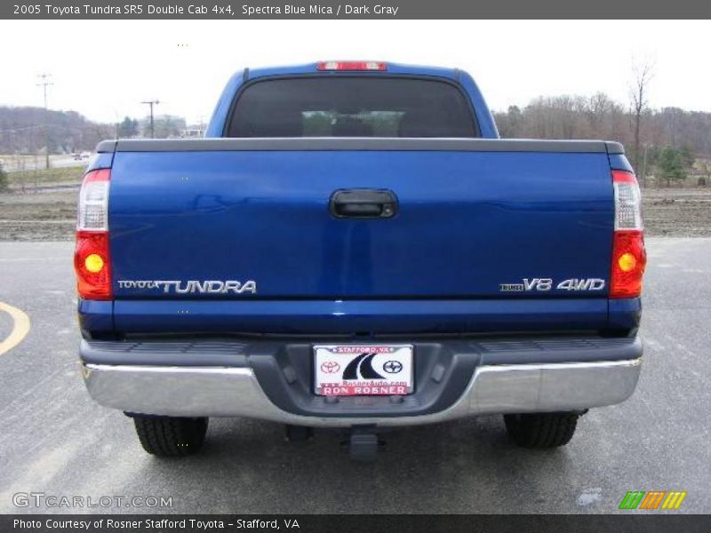 Spectra Blue Mica / Dark Gray 2005 Toyota Tundra SR5 Double Cab 4x4