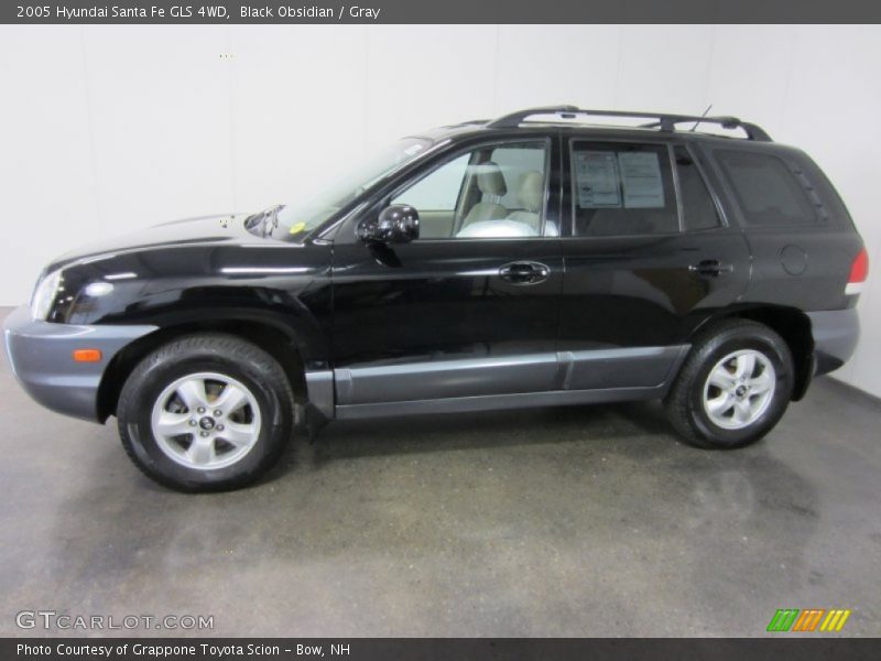 Black Obsidian / Gray 2005 Hyundai Santa Fe GLS 4WD