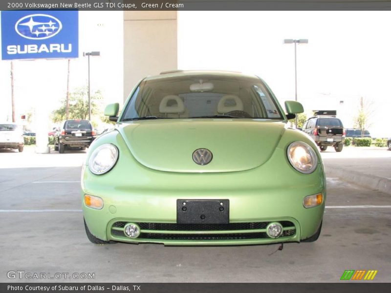 Green / Cream 2000 Volkswagen New Beetle GLS TDI Coupe