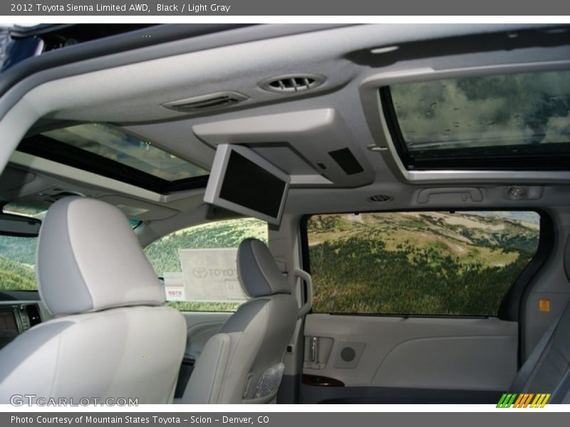 Black / Light Gray 2012 Toyota Sienna Limited AWD