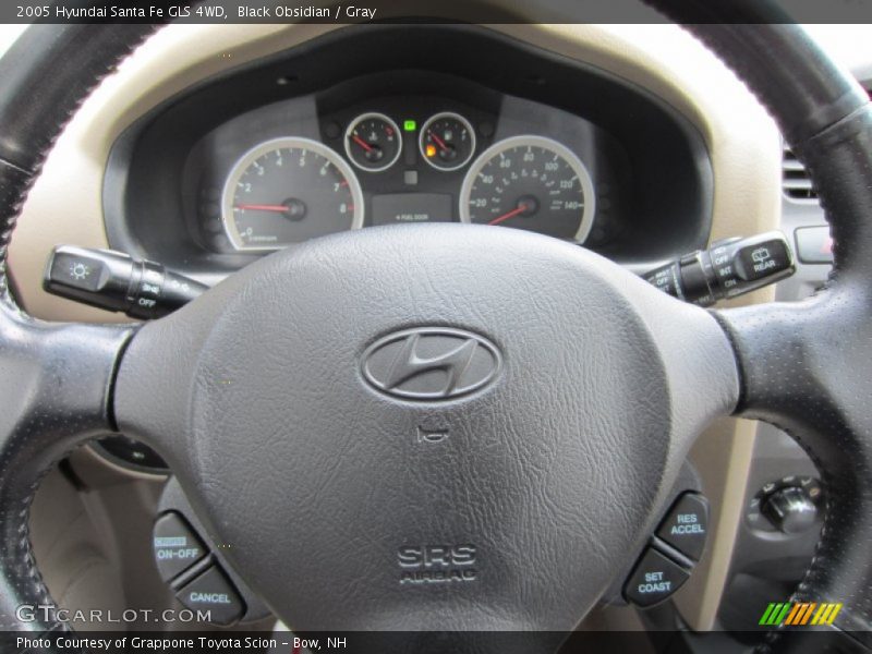 Black Obsidian / Gray 2005 Hyundai Santa Fe GLS 4WD