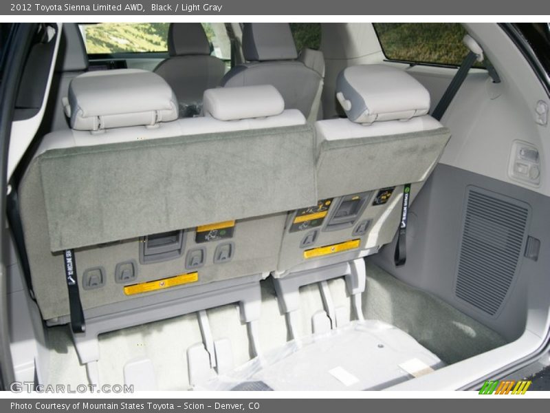 Black / Light Gray 2012 Toyota Sienna Limited AWD