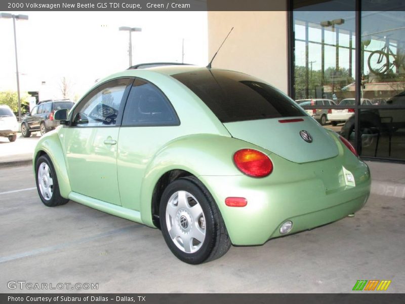 Green / Cream 2000 Volkswagen New Beetle GLS TDI Coupe