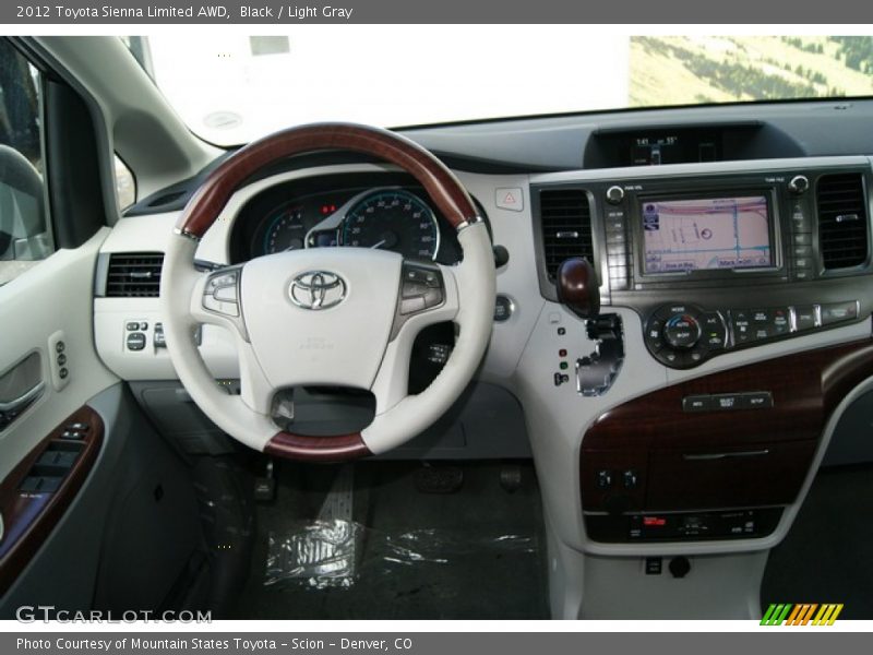 Black / Light Gray 2012 Toyota Sienna Limited AWD