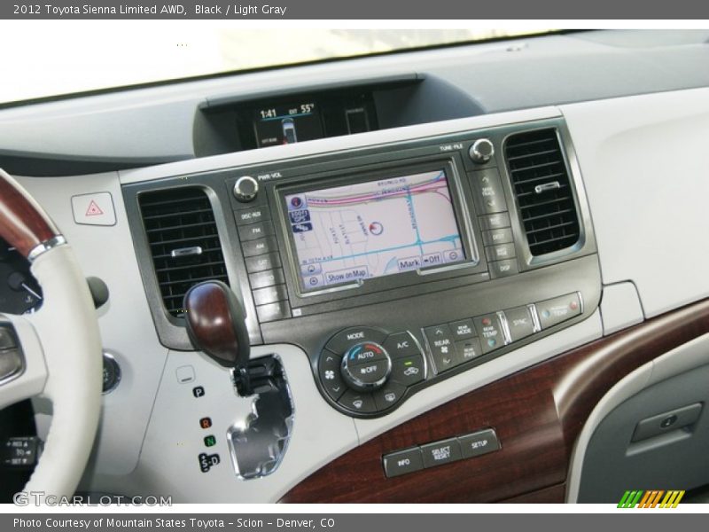 Black / Light Gray 2012 Toyota Sienna Limited AWD