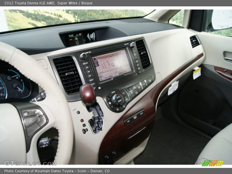 Controls of 2012 Sienna XLE AWD