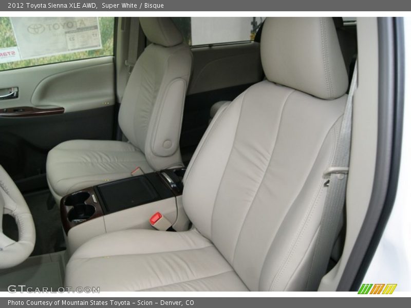Super White / Bisque 2012 Toyota Sienna XLE AWD