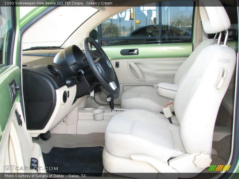 Green / Cream 2000 Volkswagen New Beetle GLS TDI Coupe