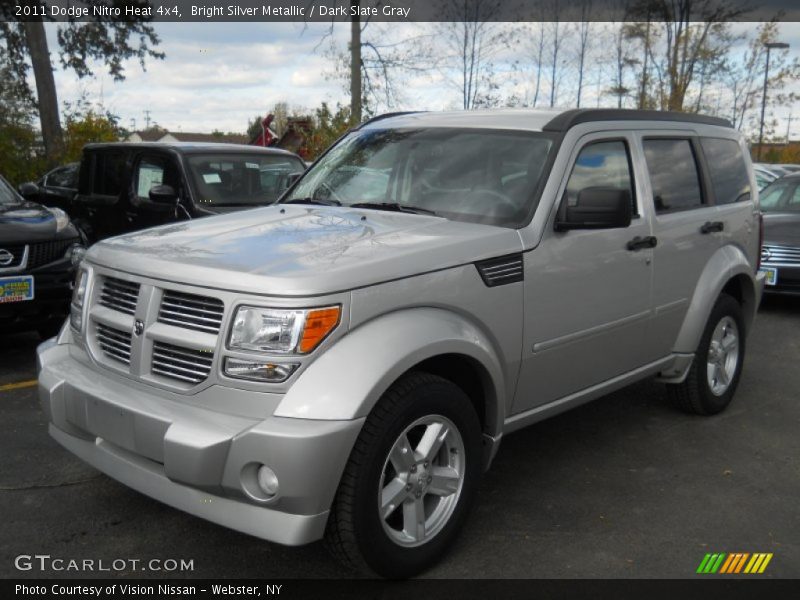 Bright Silver Metallic / Dark Slate Gray 2011 Dodge Nitro Heat 4x4